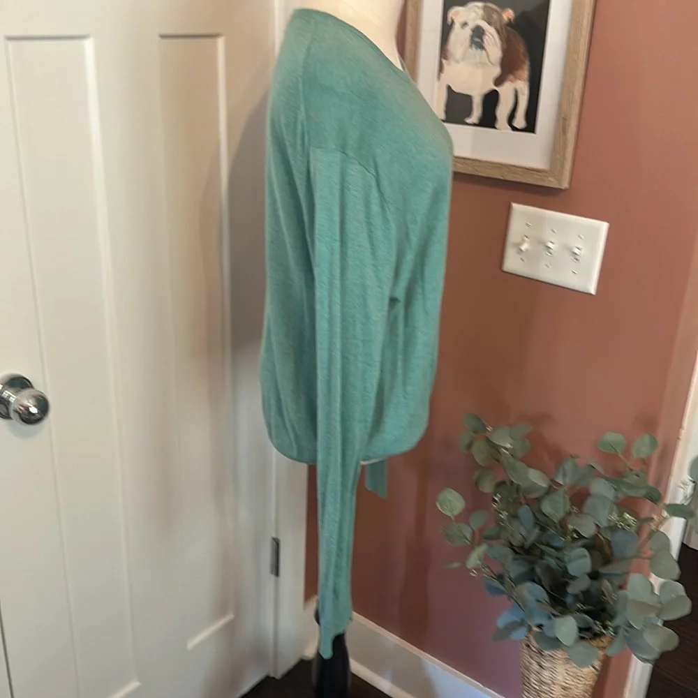 Polo Ralph Lauren Men’s turquoise cotton cashmere crewneck L long sleeve sweater - Picture 6 of 13